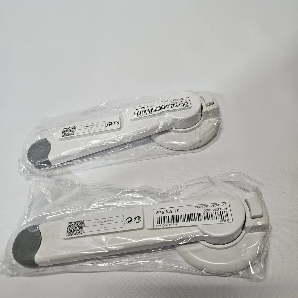 White Toilet Seat Safety Lock 2 Pieces